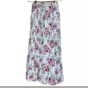Susan Bristol Skirt Floral Ankle Midi Womens Sz 4 cottagecore Modest Vintage Y2K